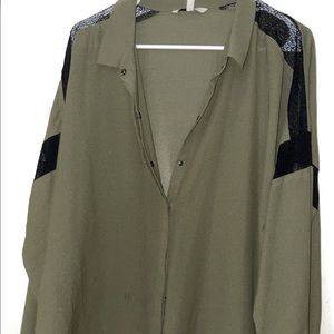 Olive green Calvin Klein long sleeve